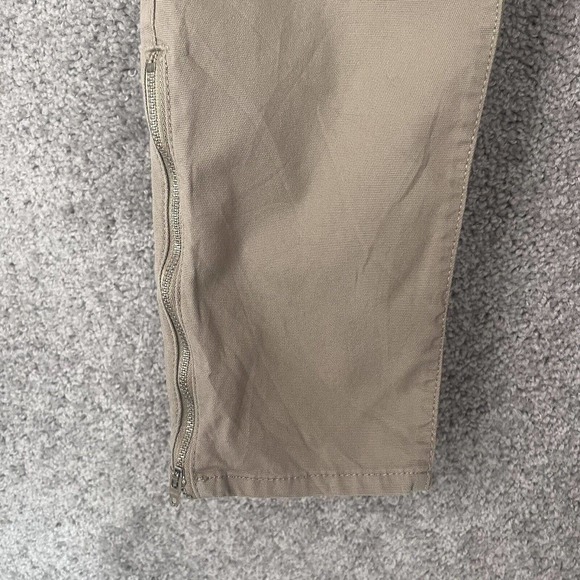 Gap Pants Womens Size 4 Khaki Skinny Ankle Zip Pockets Flat Front Cotton Casual - Picture 3 of 12